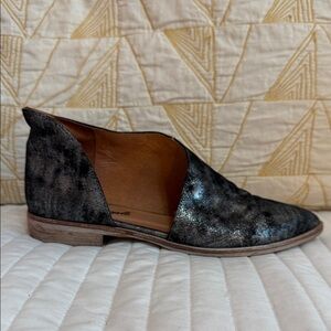 Free People Shimmering Black Loafers